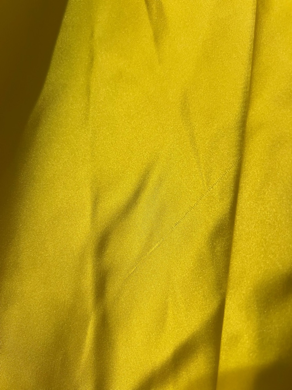 ZARA Yellow Satin Midi Slip Dress with Lace, New Medium - Picture 16 of 17
